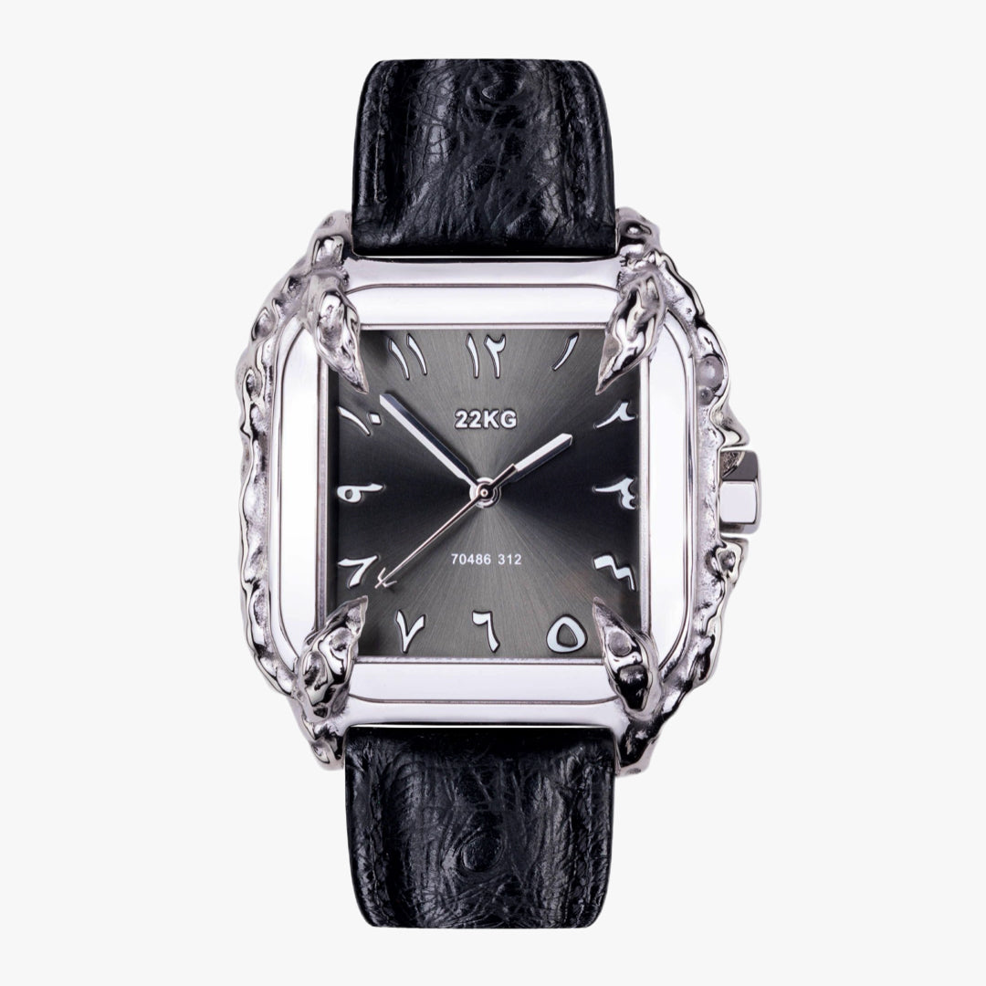 22KG CANINE Watch Edition 6 ostrich leather bracelet - original in-house stainless steel design 22kilogram