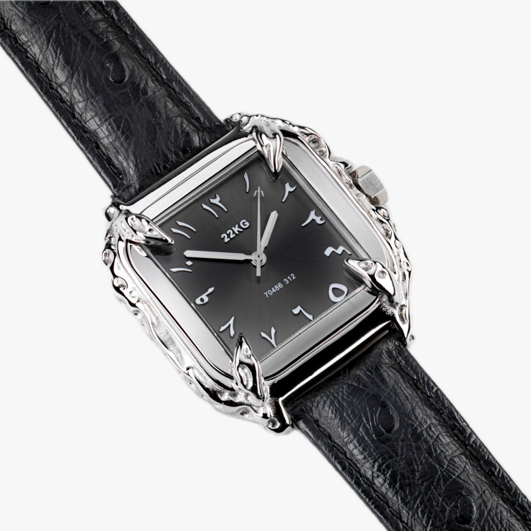 22KG CANINE Watch Edition ostrich 6 side view - original in-house stainless steel design