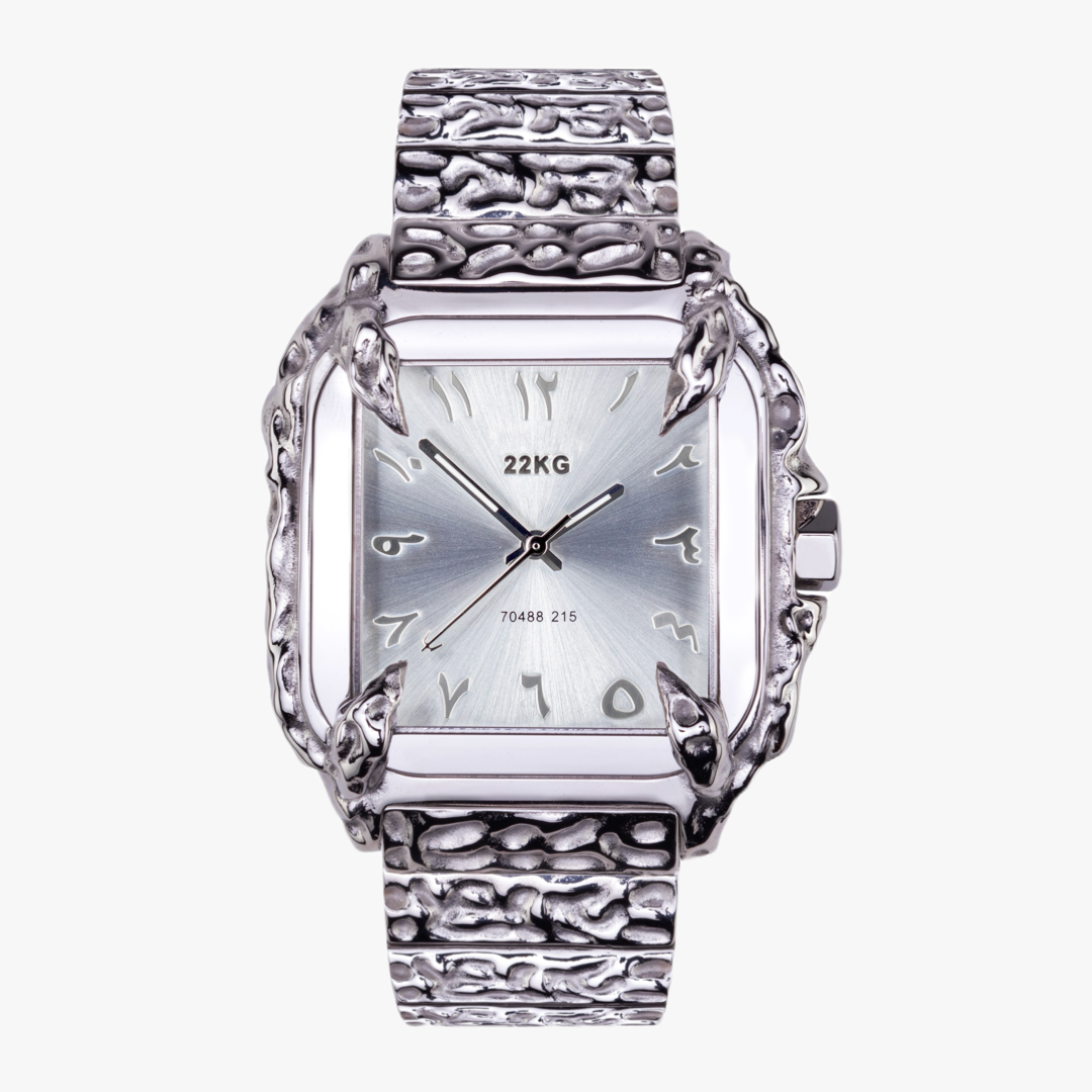 22KG CANINE Watch Edition 7 full steel dial front - original in-house stainless steel design 22kilogram