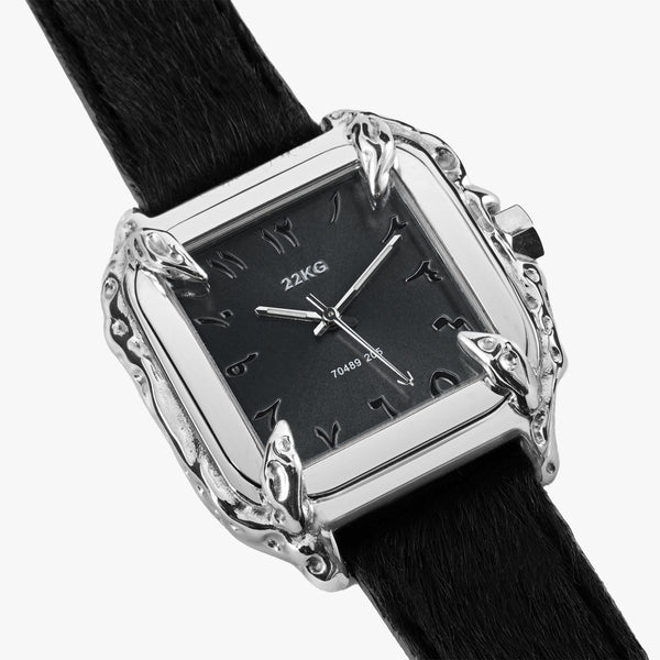 CANINE WATCH® PONY HAIR EDITION - BLACK ON GREY