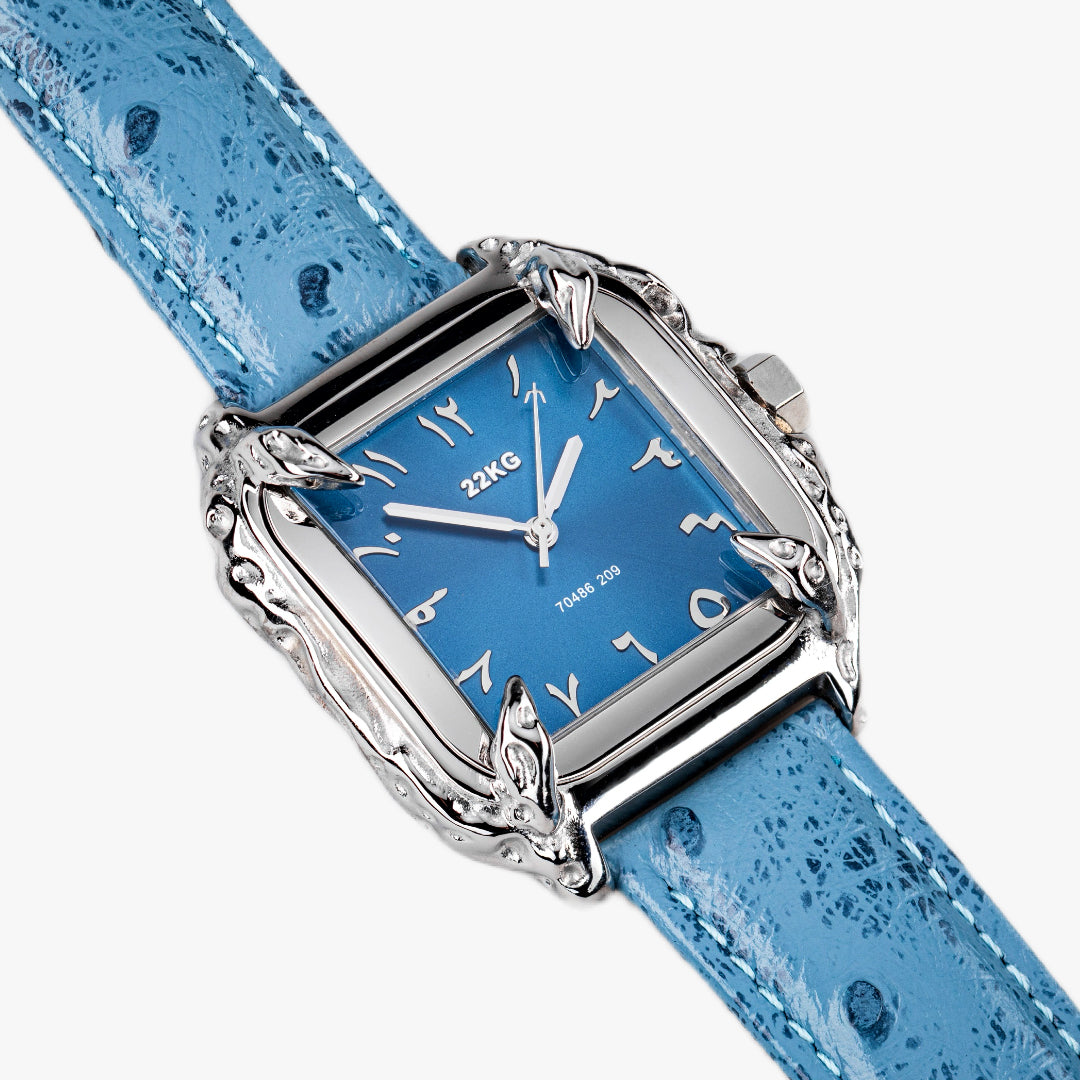 CANINE WATCH® OSTRICH SERIES - BLUE DIAL